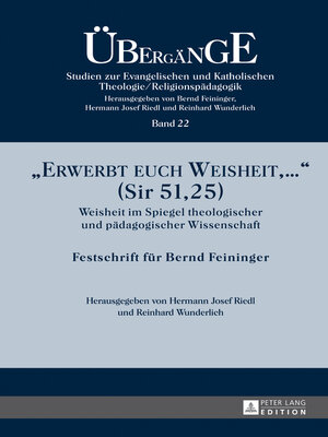 cover image of «Erwerbt euch Weisheit, ...» (Sir 51,25)